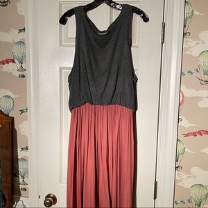 LOFT color block midi dress